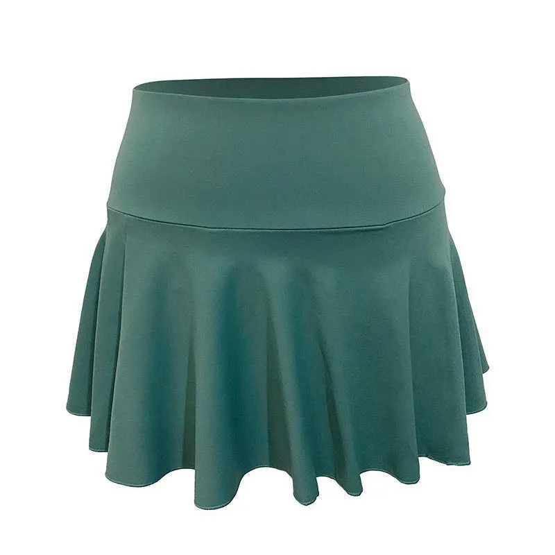 Saint-Tropez Green Tennis Skirt