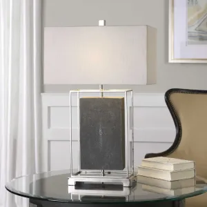 Sakana Gray Textured Table Lamp