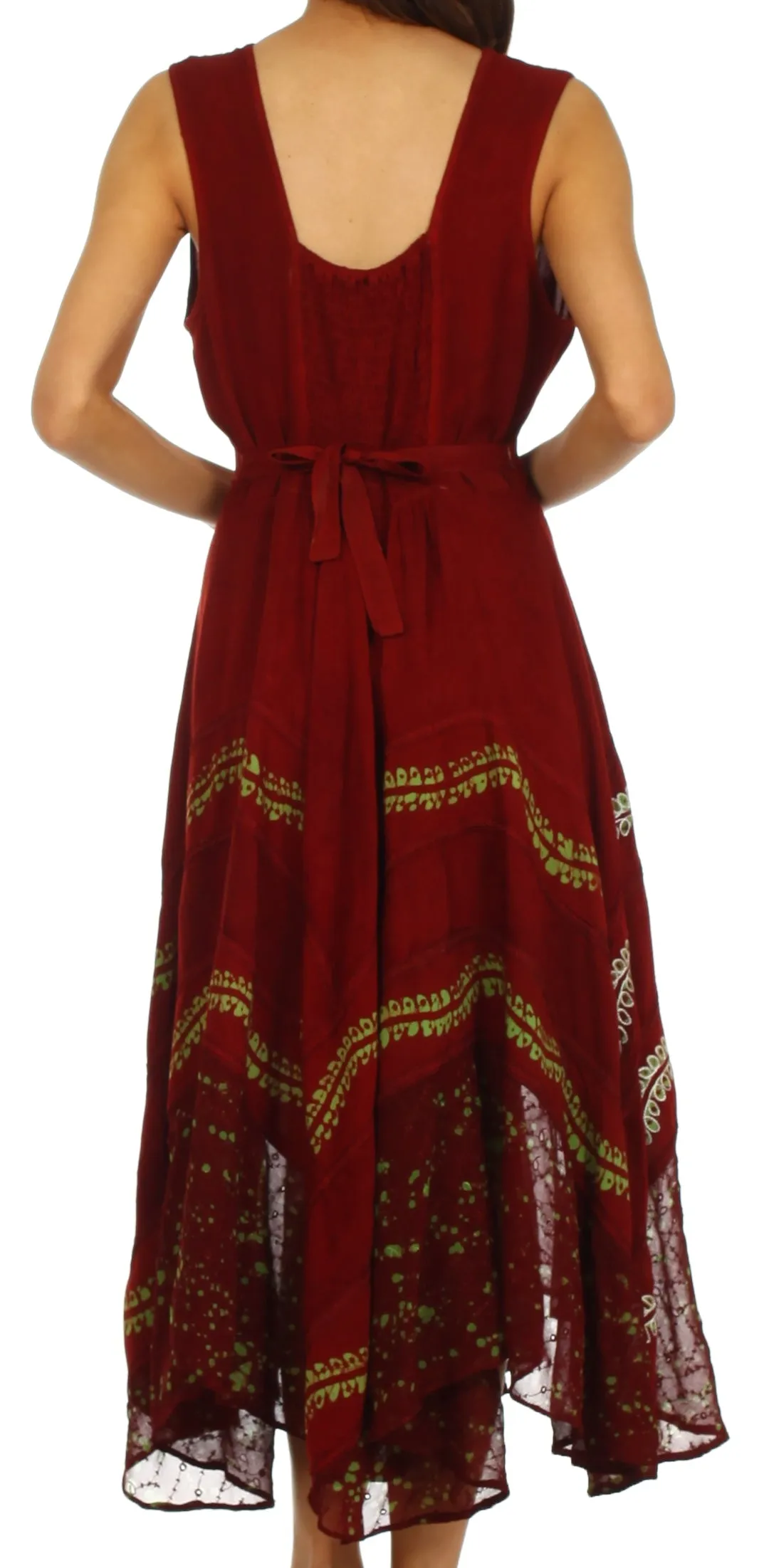 Sakkas Anastasia Batik Corset Style Dress