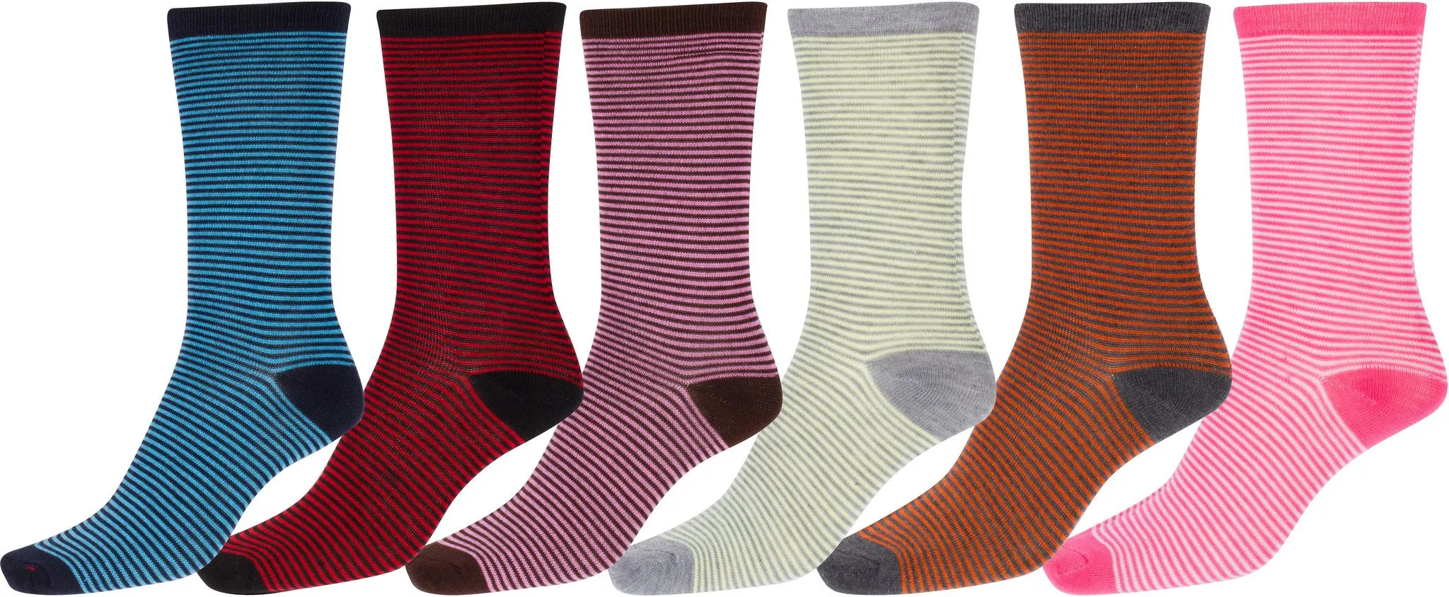 Sakkas Women's Poly Blend Soft and Stretchy Crew Pattern Socks Assorted 6-pack