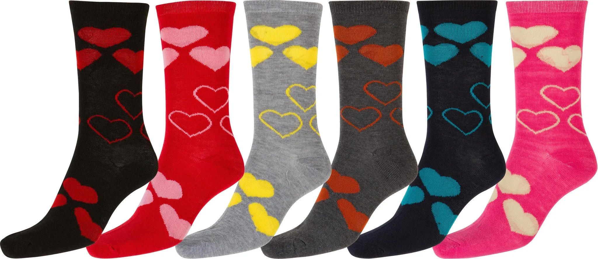 Sakkas Women's Poly Blend Soft and Stretchy Crew Pattern Socks Assorted 6-pack