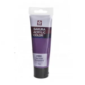 Sakura Acrylic Tube - Transparent (Red Violet) -75 ml