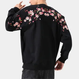 Sakura Embroidered Sweatshirt