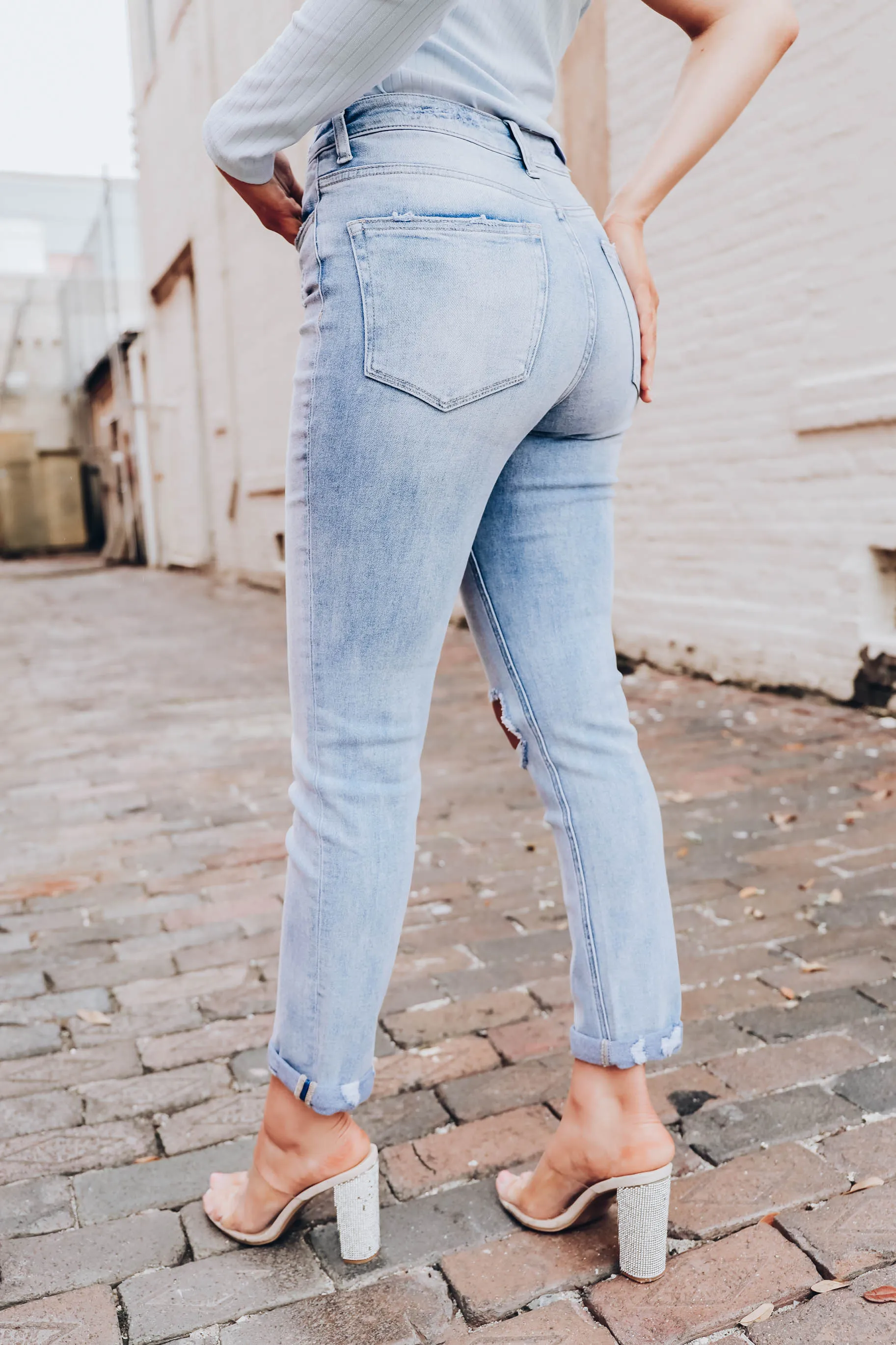 Sal High Waisted Slim Fit Jean