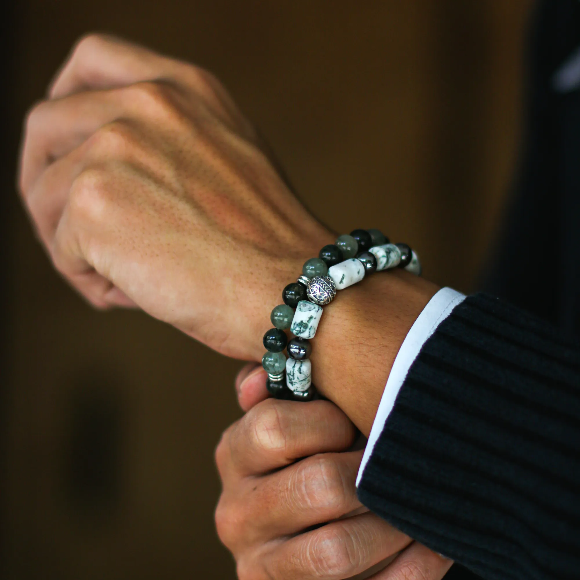 Salad | Men Stack Beaded Bracelets | Men Beaded Bracelet