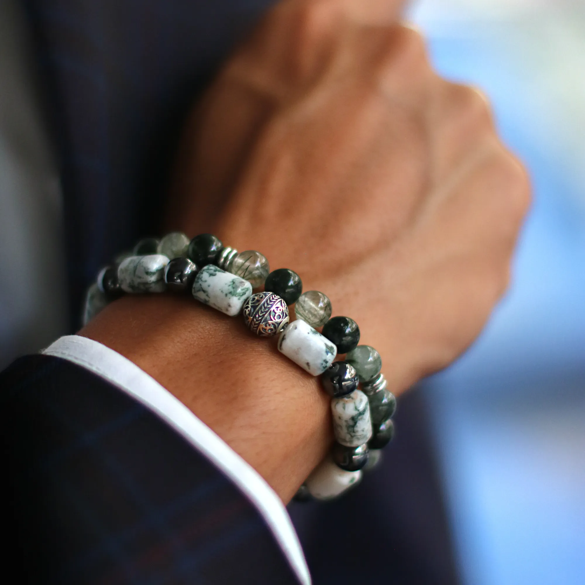 Salad | Men Stack Beaded Bracelets | Men Beaded Bracelet