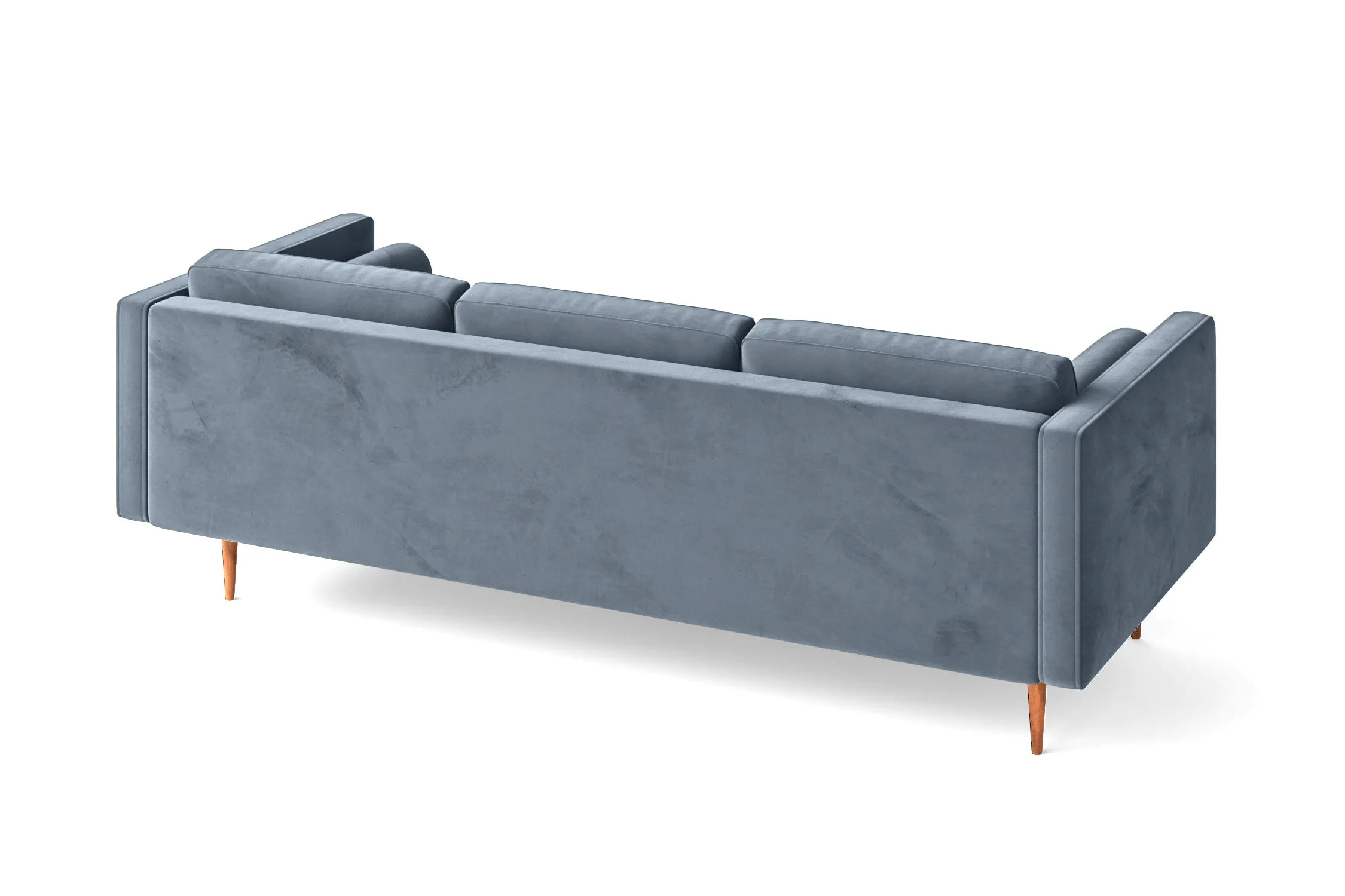 Salerno 3 Seater Sofa Baby Blue Velvet