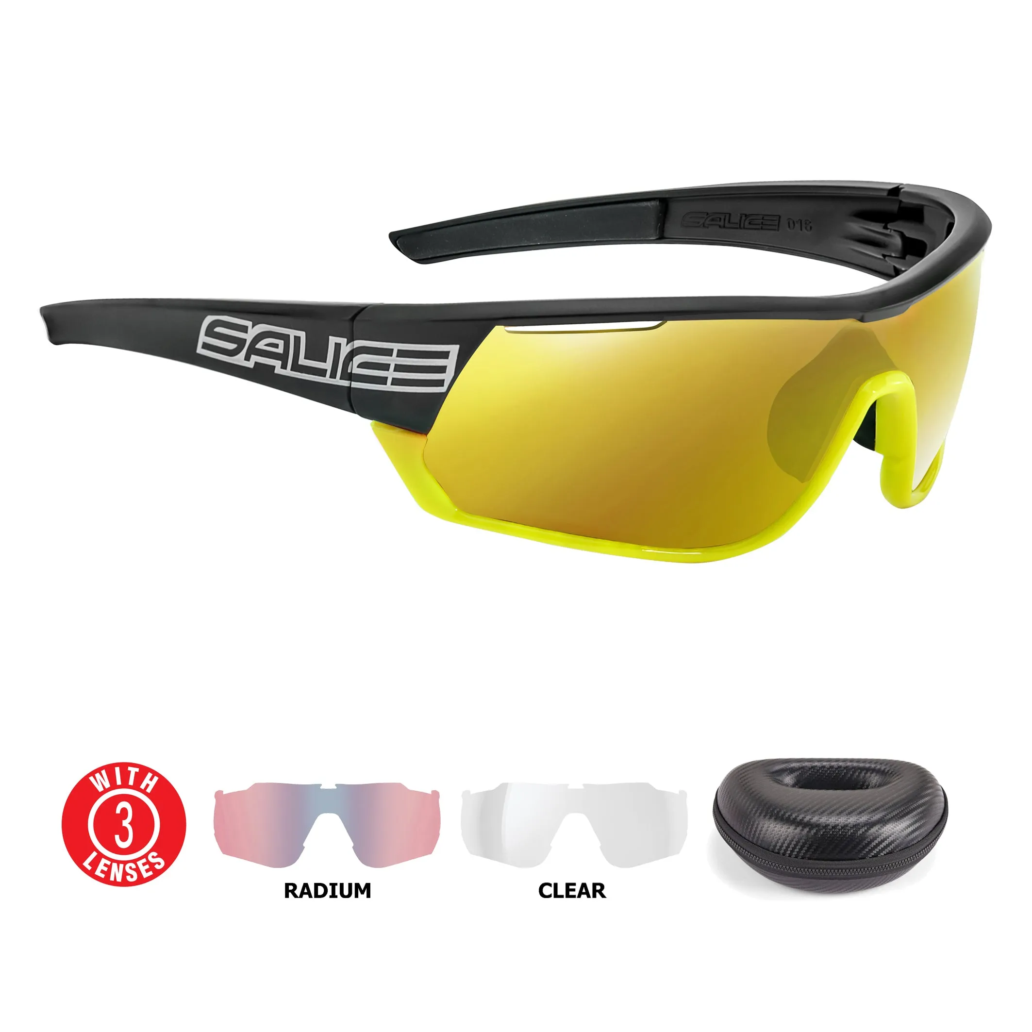 Salice 016 RWP Mirror Polarised Black-Yellow