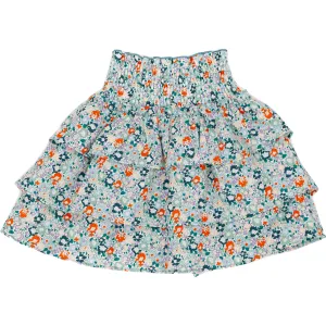 Sally Skirt- Teal Floral