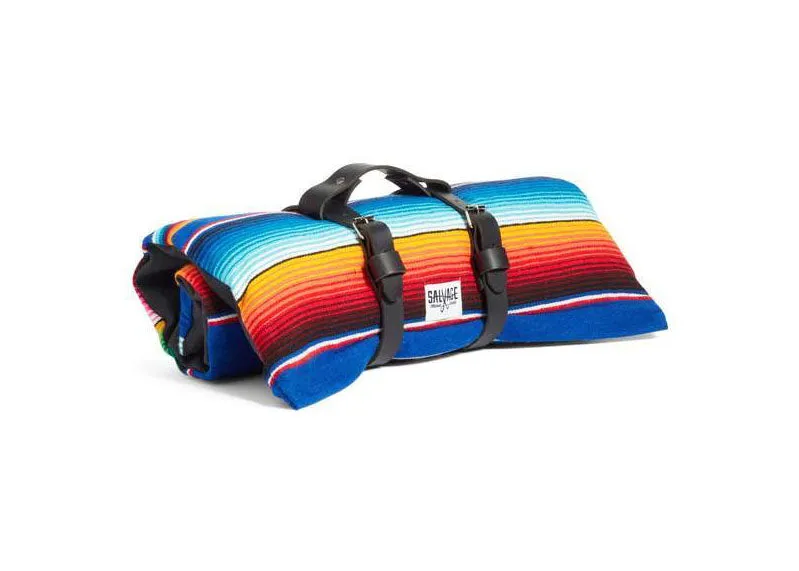 Saltillo Serape Rollup Bed- Azul