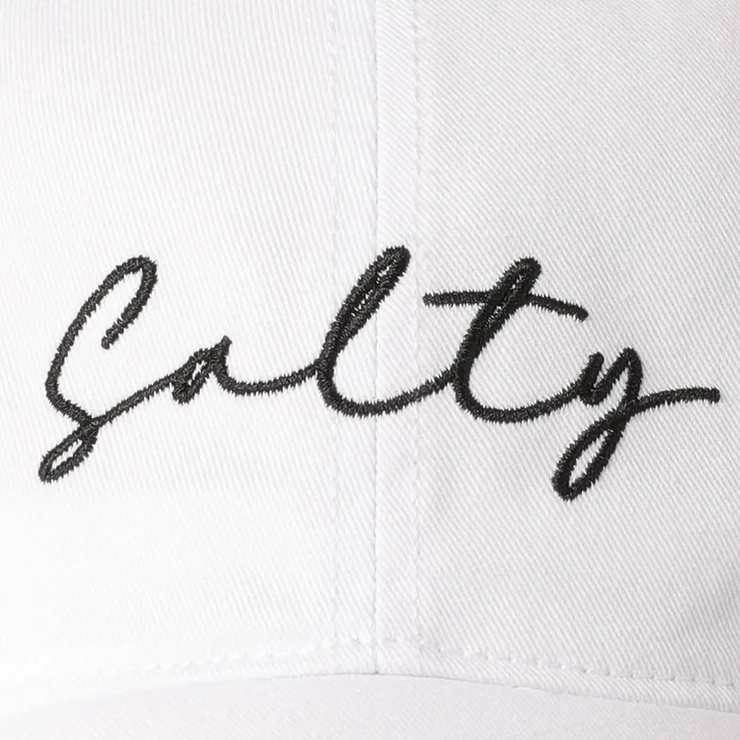 Salty Lettering Embroidery Baseball Cap