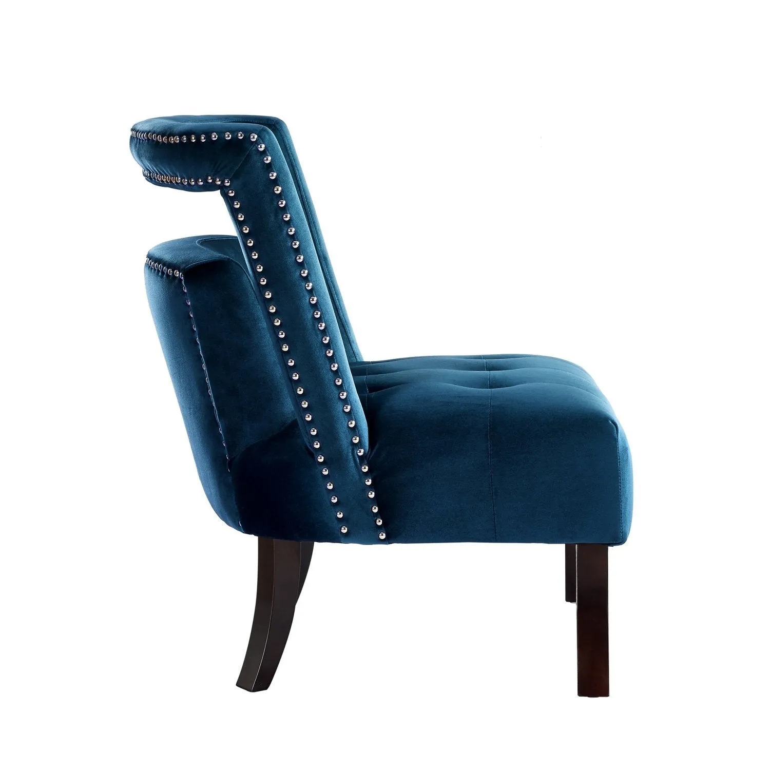 Salvador Velvet Armless Accent Chair