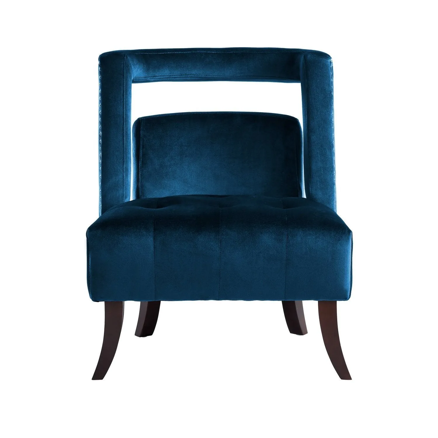 Salvador Velvet Armless Accent Chair