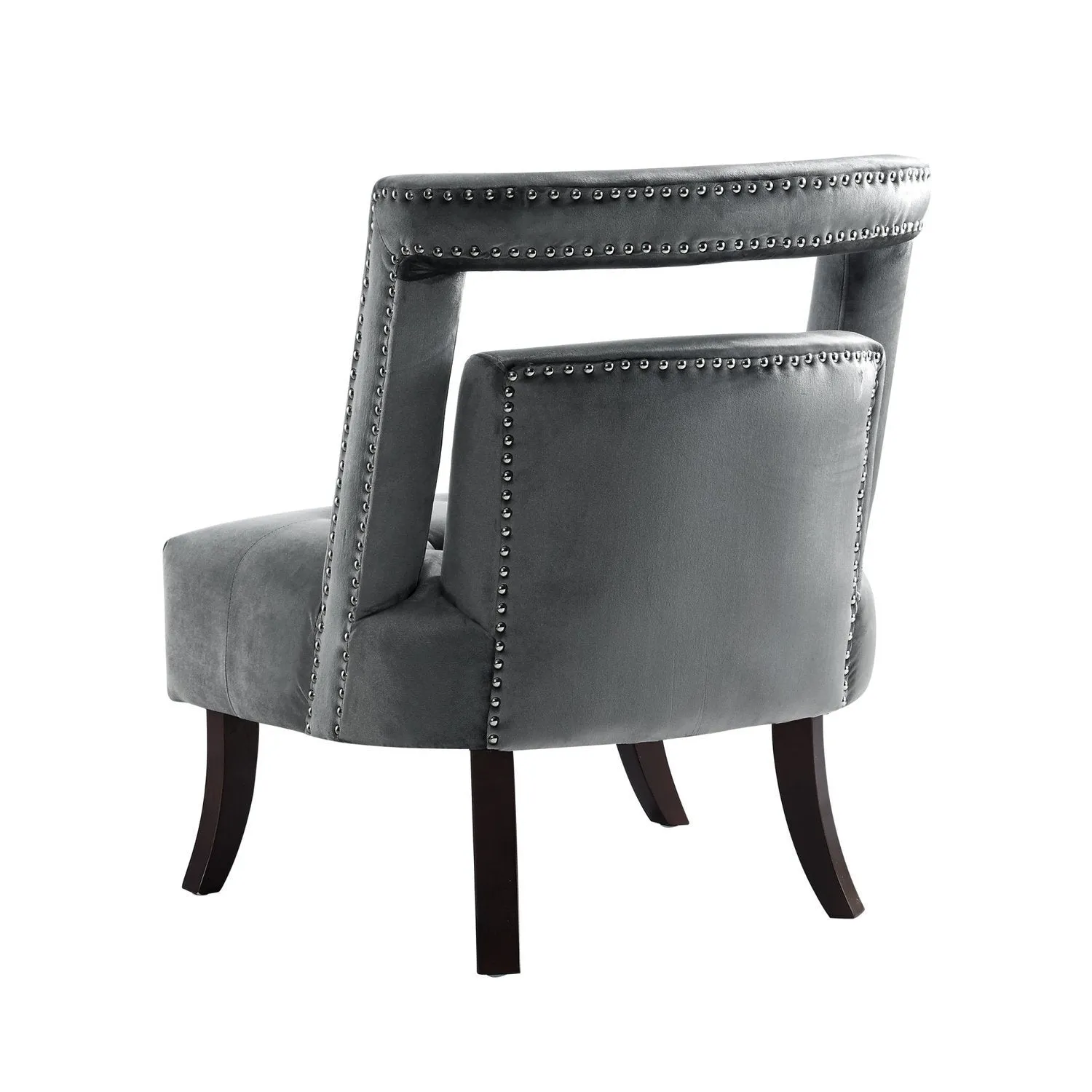 Salvador Velvet Armless Accent Chair