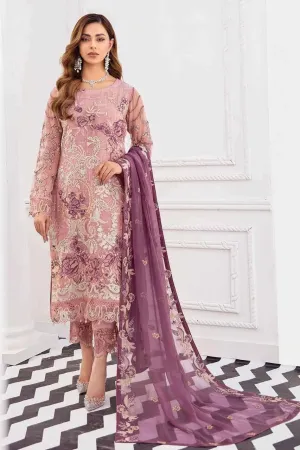 Salwar Suit Set in Light Pink with Intricate Heavy Embroidery