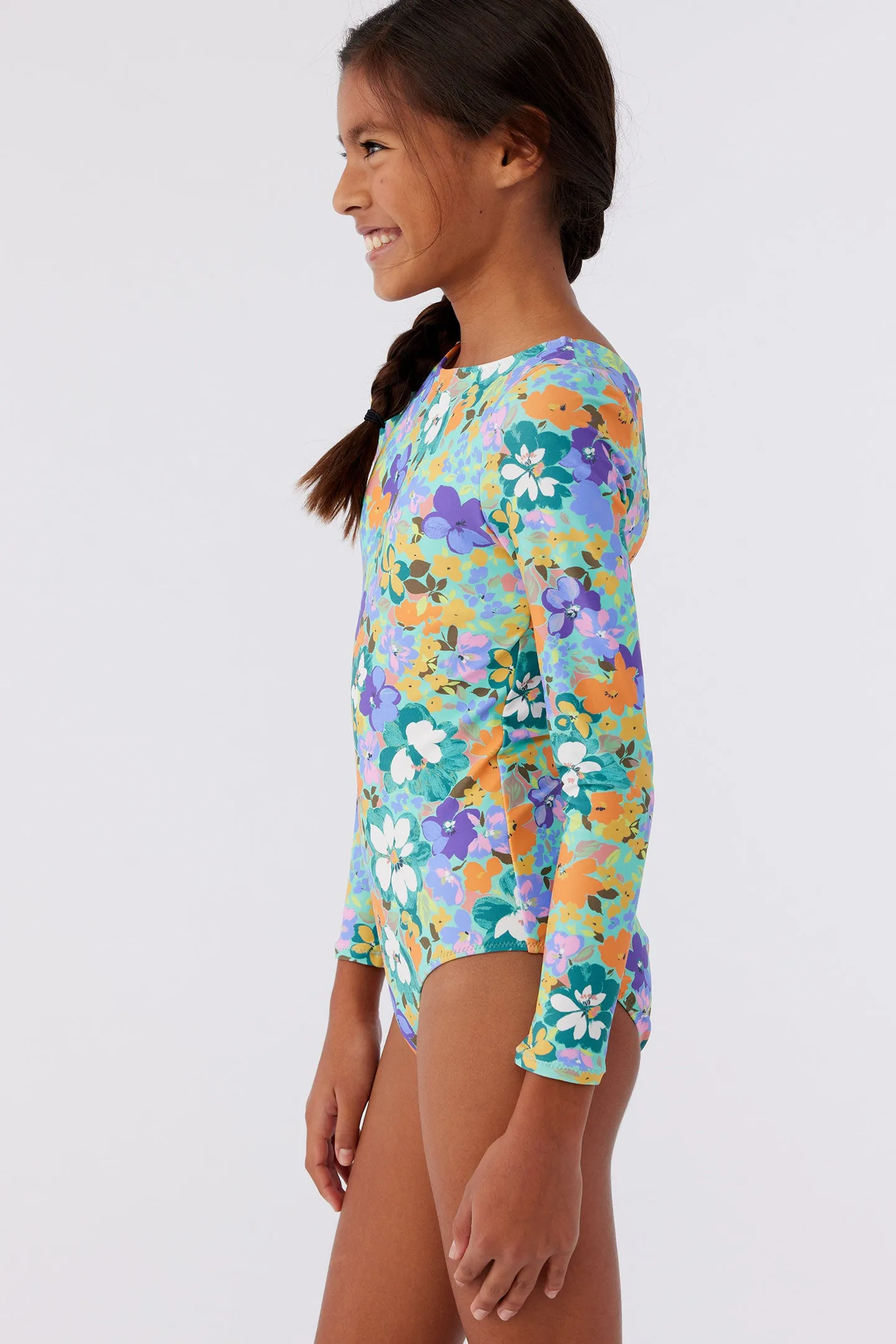 SAMI FLORAL TWIST BACK SURF SUIT