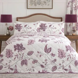 Samira Bedspread by Dreams & Drapes Design in Plum 200cm X 230cm