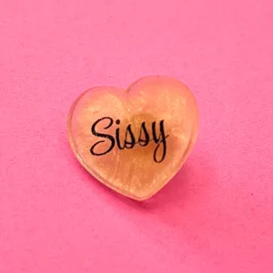 Sample Sale - Sissy Pink Shimmer Lapel Pin