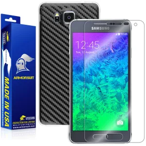 Samsung Galaxy Alpha Screen Protector   Carbon Fiber Skin