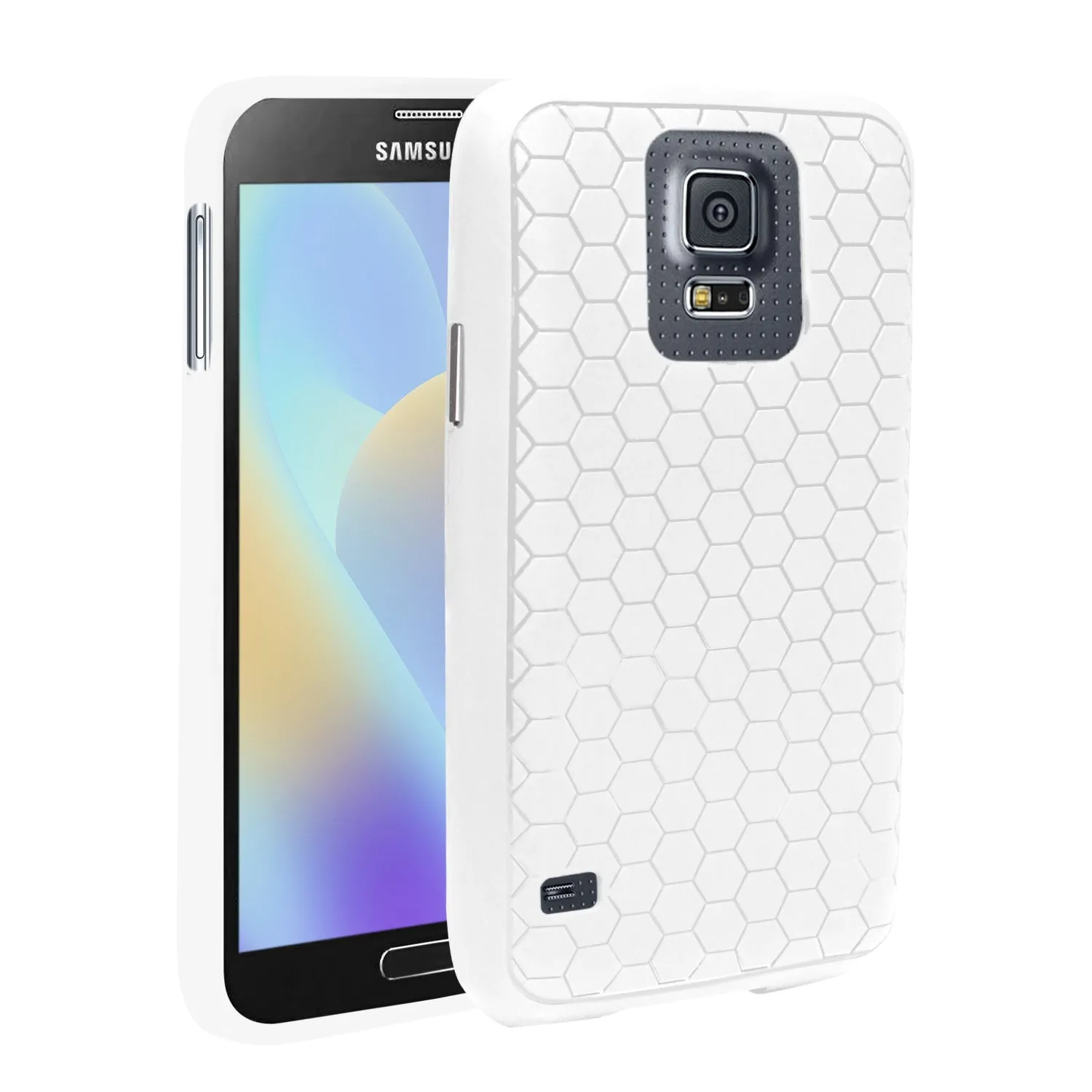 Samsung Galaxy S5 Case - Honeycomb Pattern, Compatible with Extended Battery