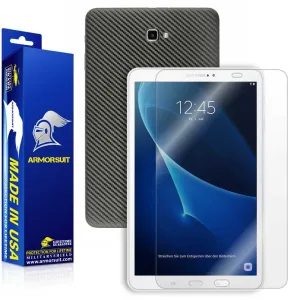 Samsung Galaxy Tab 10.1 (2016) [NO S PEN] Screen Protector   Black Carbon Fiber Skin