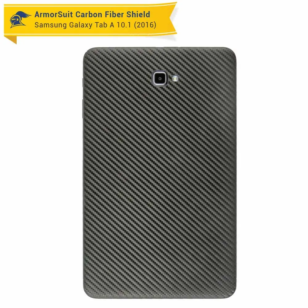 Samsung Galaxy Tab 10.1 (2016) [NO S PEN] Screen Protector   Black Carbon Fiber Skin