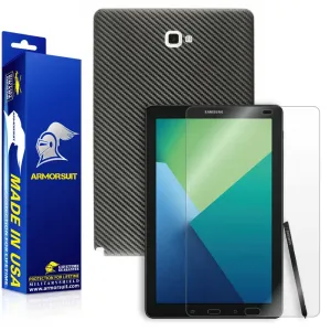 Samsung Galaxy Tab 10.1 (2016) [WITH S PEN] Screen Protector   Black Carbon Fiber Skin