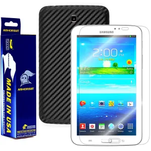 Samsung Galaxy Tab 3 7.0 Screen Protector   Black Carbon Fiber Film Protector