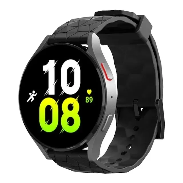 Samsung Galaxy Watch 6 Classic (47mm) compatible Silicone Football Pattern Watch Straps