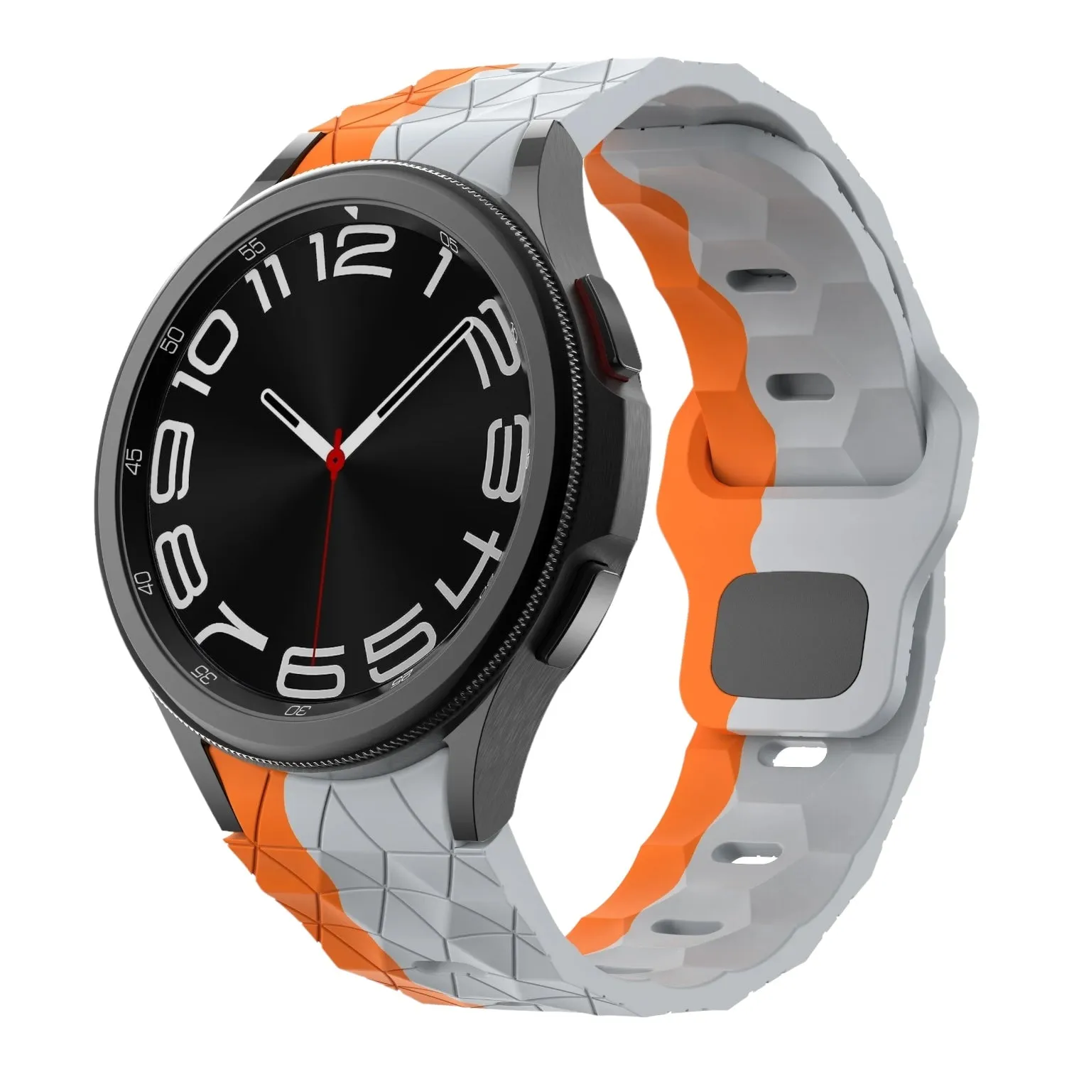 Samsung Galaxy Watch 6 Classic (47mm) compatible Silicone Football Pattern Watch Straps