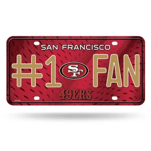 San Francisco 49ers Fan Metal Plate