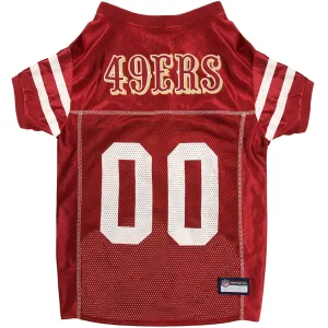 San Francisco 49ers Mesh NFL Dog Jersey