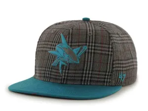 San Jose Sharks 47 Brand Dark Gray Sixty Minutes Adjustable Strapback Hat Cap