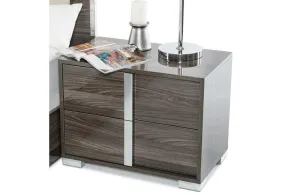 San Marino Modern Nightstand Gray