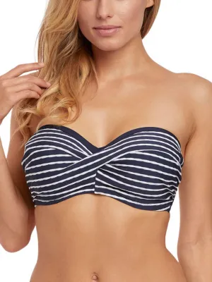 San Remo Twist Multiway Bandeau Top - Ink