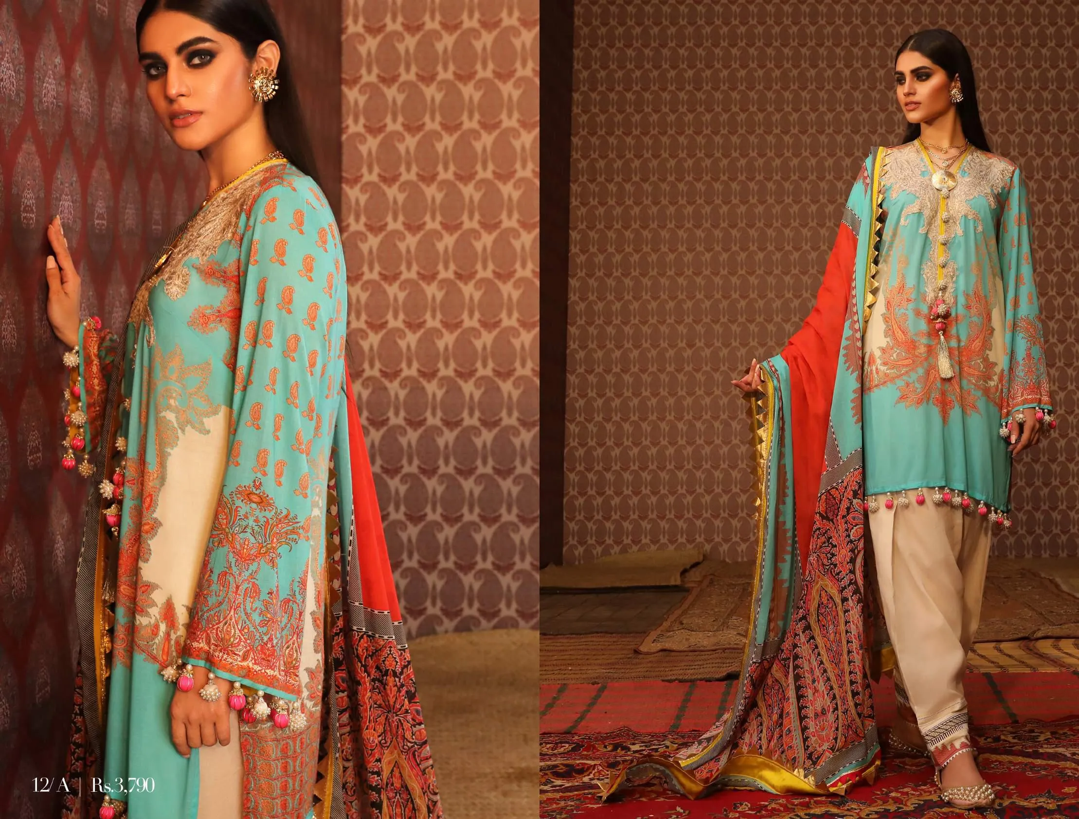 Sana Safinaz Mahay Lawn Collection 2019 – 12A