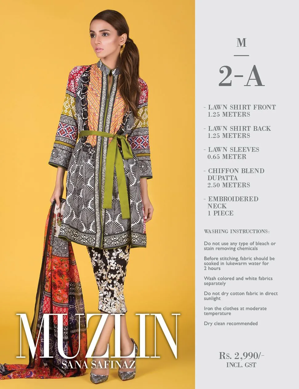 Sana Safinaz Muzlin Lawn Collection – M1-02A