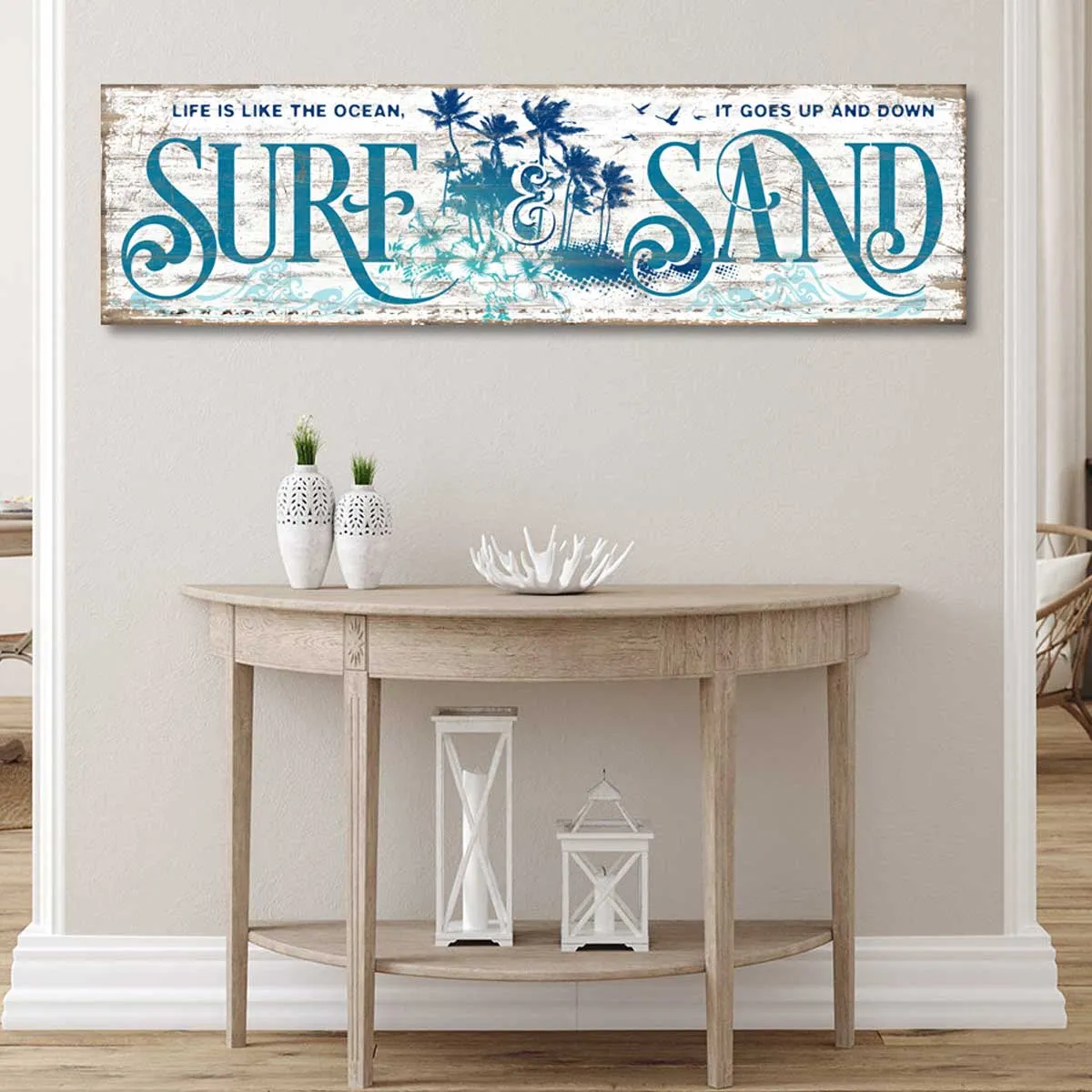 Sand And Surf Sign Coastal Decor