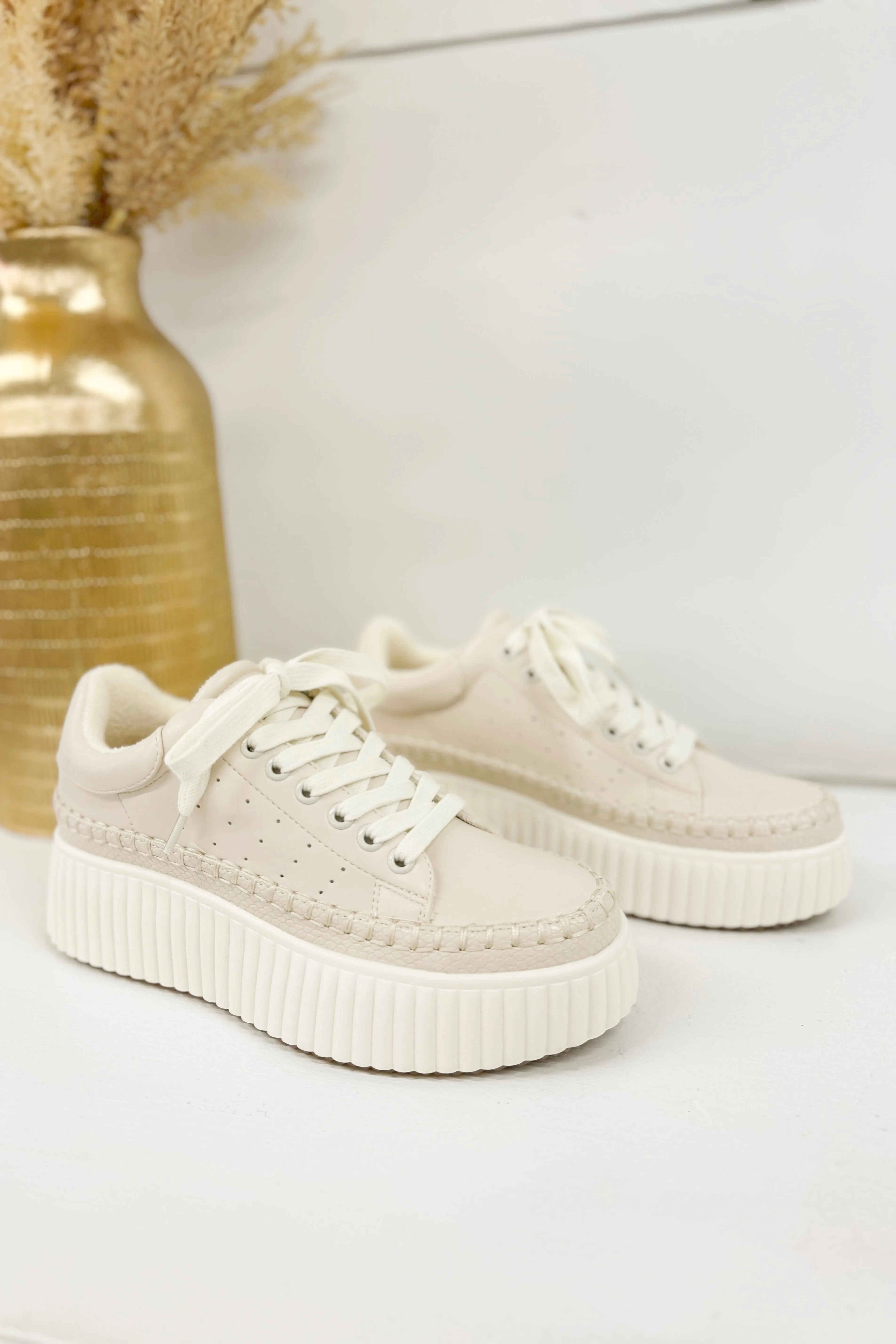 Sand Mayson Platform Sneaker