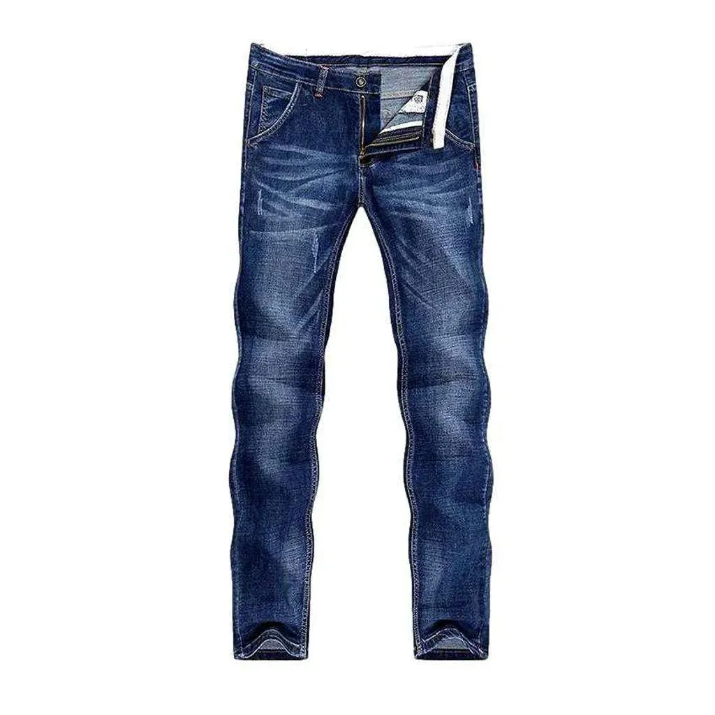 Sanded slim jeans for men