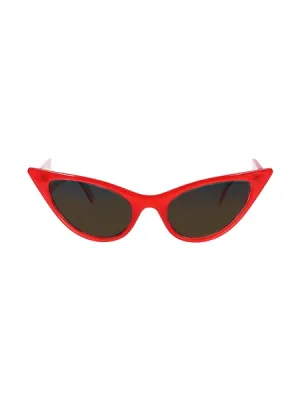 Sandra Cat Eye Sunglasses in Red and Black by Collectif