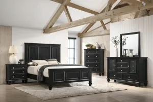 Sandy Beach 5-Piece Bedroom Set with High Headboard California King