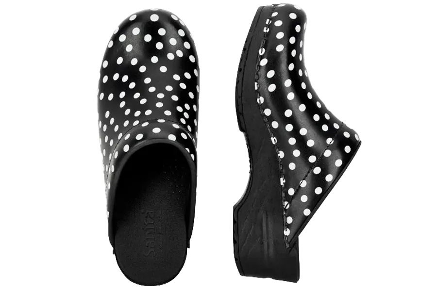 Sanita San Flex comfort clogs - White dots