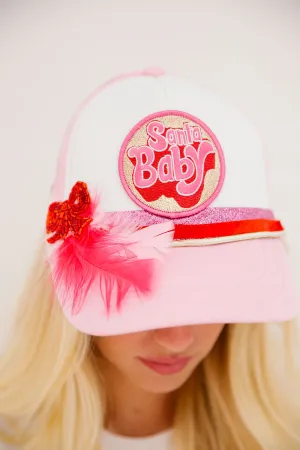 SANTA BABY TRUCKER HAT