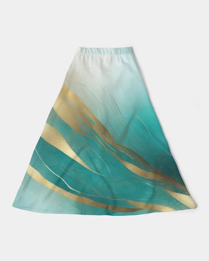 Santa Barbara Collection: Printed A-Line Midi Skirt (MW House of Style Signature)