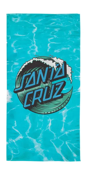 Santa Cruz Wave Dot 32 1/2" X 64" Beach Towel