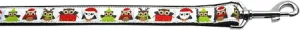 Santa Owls Nylon Dog Leash 5-8 Inch Wide 4ft Long