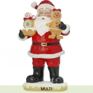 Santa's Sweet Shoppe Collection 9" RESIN SANTA WITH SWEETS