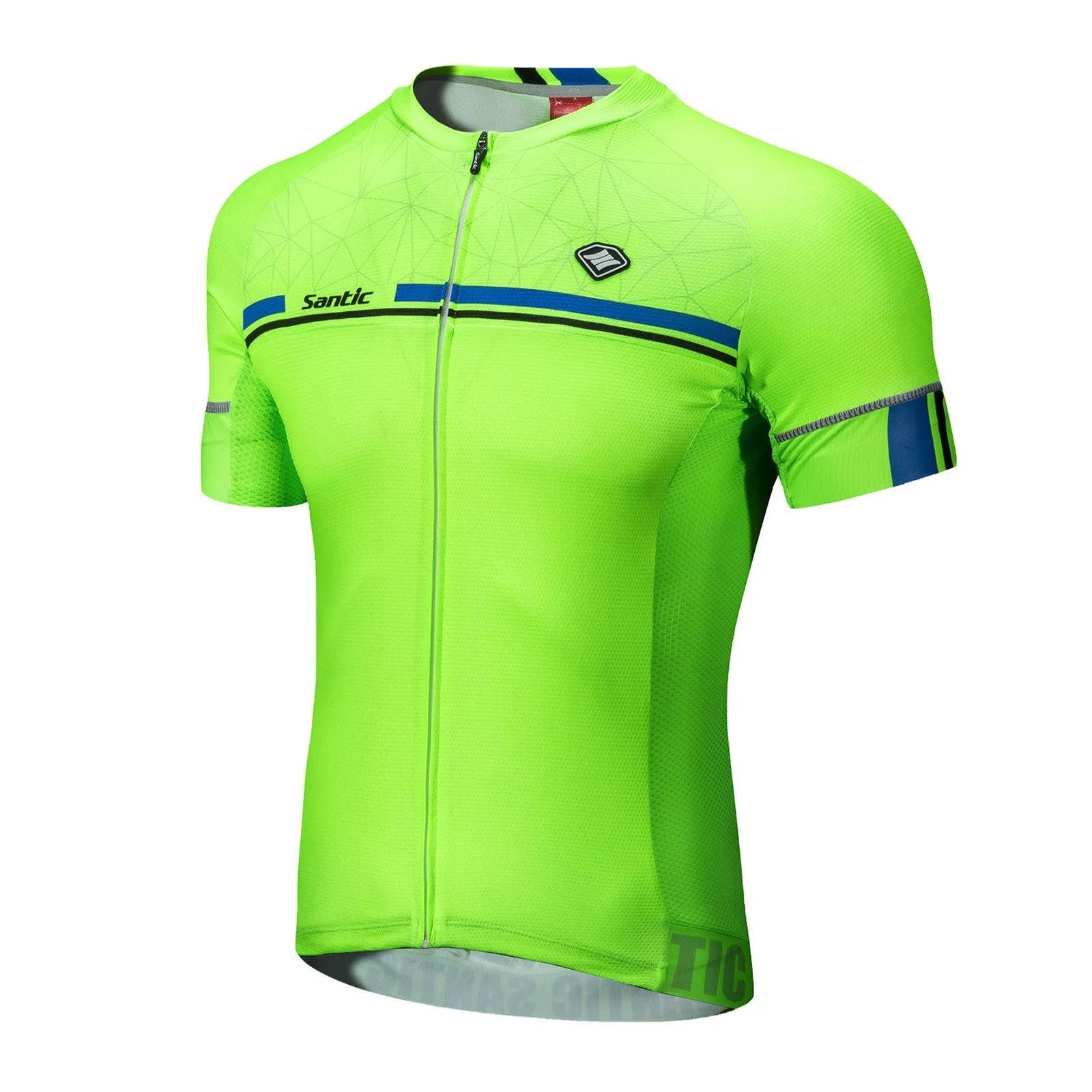 Santic Kamen Lightgreen Men Cycling Jersey Short Sleeve