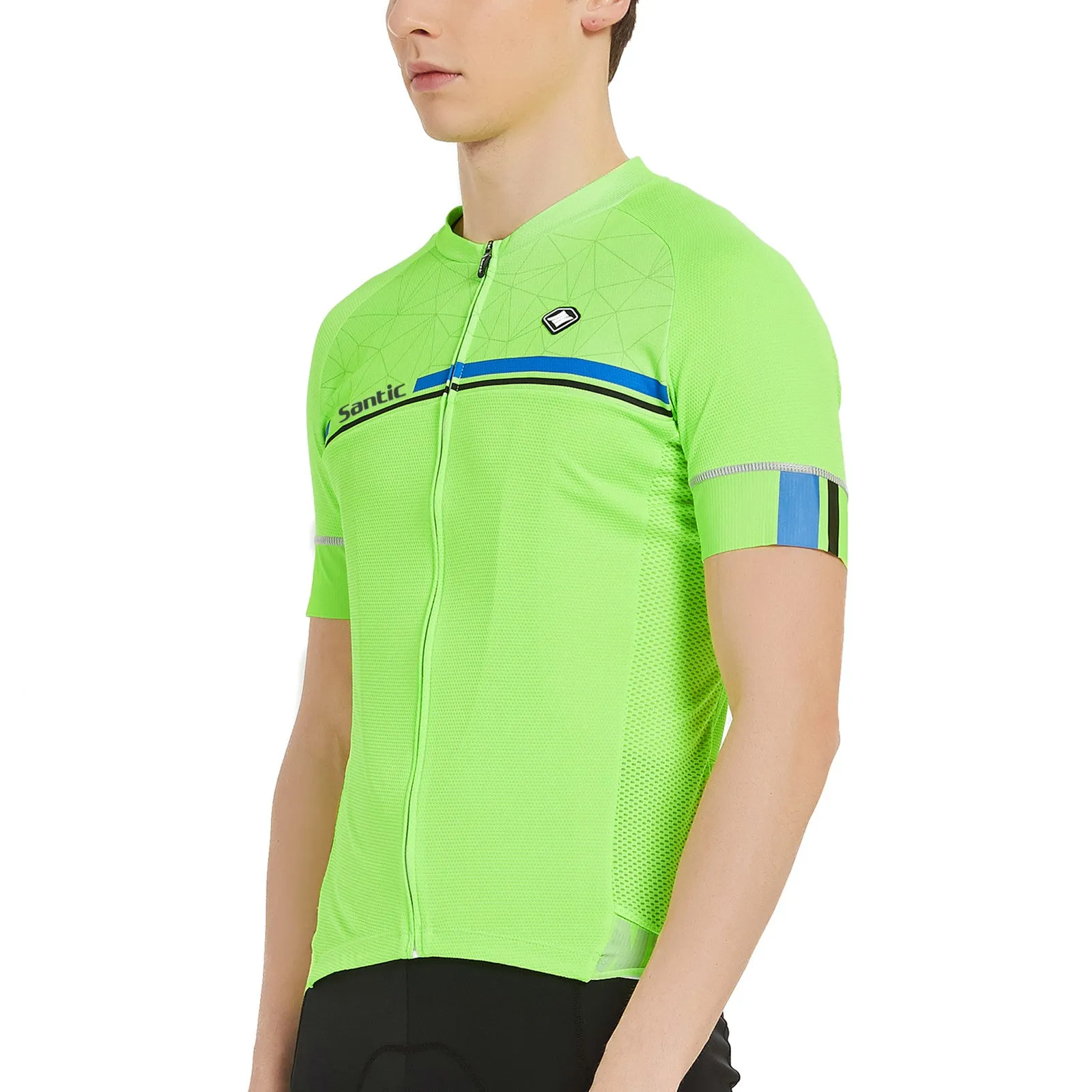 Santic Kamen Lightgreen Men Cycling Jersey Short Sleeve